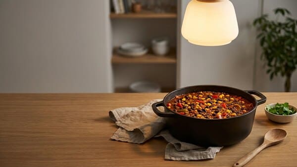 Vegetarisches Chili sin Carne für stressige Tage