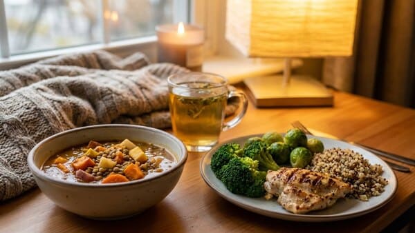 Winterliche Mahlzeit zur Unterstützung des Immunsystems