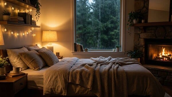 Ruhiges Schlafzimmer für erholsamen Schlaf