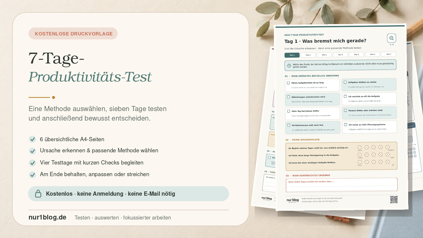 Vorschaubild des kostenlosen 7-Tage-Produktivitäts-Tests mit sechs PDF-Seiten